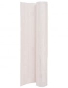 vidaXL Oboustranný zahradní plot 110 x 400 cm bílý