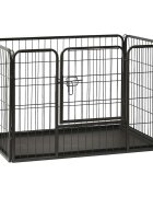 vidaXL Ohrádka pro psy ocelová 915 x 59 x 61 cm