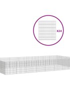 vidaXL Ohrádka pro zvířata 24 panelů 54 x 60 cm pozinkované železo