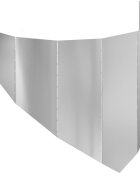 vidaXL Okraj trávníku 100 x 45 cm Ocel Stříbrná