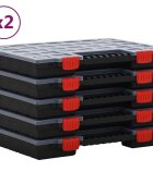 vidaXL Organizéry na součástky 10 ks 40 x 30 x 5 cm polypropylen