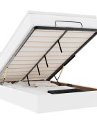 vidaXL Osmanský rám postele s matrací bílý 120x190 cm umělá kůže