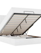 vidaXL Osmanský rám postele s matrací bílý 140x200cm umělá kůže