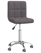 vidaXL Otočná kancelářská židle taupe textil