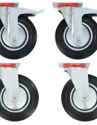 vidaXL Otočná kolečka 4 ks 200 mm