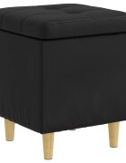 vidaXL Ottoman s úložným prostorem Černý 40 x 40 x 45 cm Umělá kůže