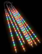 vidaXL Padající světla 8 ks 50 cm barevná 288 LED dovnitř i ven