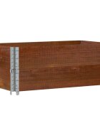 vidaXL Paletové nástavce 2 ks hnědé 100 x 50 cm masivní borové dřevo