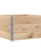 vidaXL Paletové nástavce 3 ks 100 x 100 cm masivní borové dřevo