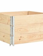 vidaXL Paletové nástavce 3 ks 100 x 100 cm masivní borové dřevo