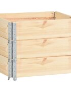 vidaXL Paletové nástavce 3 ks 60 x 80 cm masivní borové dřevo