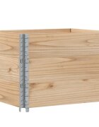 vidaXL Paletové nástavce 3 ks 80 x 60 cm masivní borové dřevo