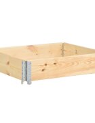 vidaXL Paletový nástavec 100 x 100 cm masivní borové dřevo