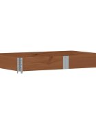 vidaXL Paletový nástavec hnědý 150 x 100 cm masivní borové dřevo