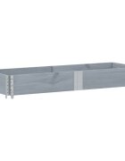 vidaXL Paletový nástavec šedý 150 x 50 cm masivní borové dřevo