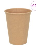 vidaXL Papírové kelímky na kávu 1000 pcs 12oz 300ml hnědé