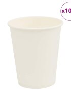 vidaXL Papírové kelímky na kávu 1000 pcs 8oz 200ml bílé