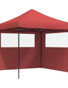 vidaXL Party Stan 292 x 292 x 315 cm Vínová Oxford látka