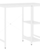 vidaXL PC stůl bílý 80 x 40 x 72 cm MDF a kov