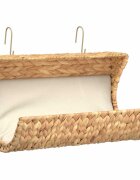 vidaXL Pelíšek pro kočku s polštářkem vodní hyacint 37 x 20 x 20 cm