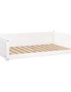 vidaXL Pelíšek pro psy bílý 1055 x 755 x 28 cm masivní borovice