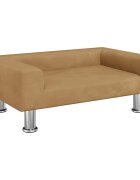 vidaXL Pelíšek pro psy hnědý 70 x 45 x 265 cm samet