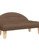 vidaXL Pelíšek pro psy hnědý 70 x 52 x 30 cm textil