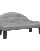 vidaXL Pelíšek pro psy světle šedý 70 x 52 x 30 cm samet