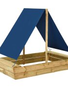 vidaXL Pískoviště se stříškou 160 x 100 x 133 cm impregnovaná borovice