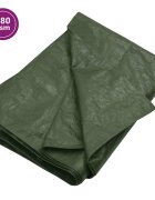 vidaXL Plachta 180 g/m² 6 x 8 m zelená HDPE