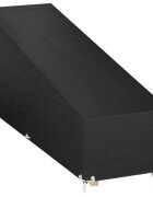 vidaXL Plachta na zahradní lehátko s 12 očky 200 x 65 x 35/60 cm PE