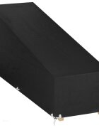 vidaXL Plachta na zahradní lehátko s 12 očky 205 x 75 x 40/70 cm PE