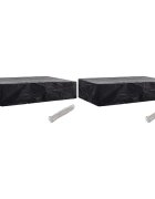 vidaXL Plachty na opalovací lehátko 2 ks s 8 očky 218 x 77 x 55 cm