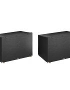 vidaXL Plachty na zahradní houpačku 2 ks 12 oček 215x150x130/150 cm PE