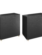 vidaXL Plachty na zahradní houpačku 2 ks 8 oček 125x90x135/165 cm PE