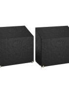 vidaXL Plachty na zahradní lavice 2 ks 8 oček 130 x 70 x 70/88 cm PE
