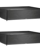 vidaXL Plachty na zahradní nábytek 2 ks 16 oček 240x240x55 cm čtverec