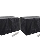 vidaXL Plachty na zahradní nábytek 2 ks 8 oček 140 x 70 x 90 cm
