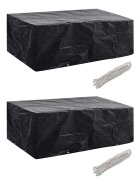 vidaXL Plachty na zahradní nábytek 2 ks 8 oček 200 x 160 x 70 cm