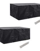 vidaXL Plachty na zahradní nábytek 2 ks polyratan 10 oček 229 x 113 cm