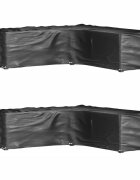 vidaXL Plachty na zahradní nábytek tvar L 2 ks 16 oček 250x250x70 cm
