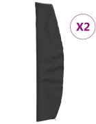 vidaXL Plachty na zahradní slunečník 2 ks 265x50/70/40 cm 420D oxford