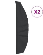 vidaXL Plachty na zahradní slunečník 2 ks 280x30/81/45 cm 420D oxford