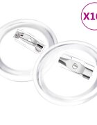 vidaXL Placky se špendlíky 100 setů akryl 25 mm