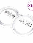 vidaXL Placky se špendlíky 100 setů akryl 37 mm