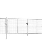 vidaXL Pletivá zahradní branka stříbrná 500 x 125 cm pozinkovaná ocel