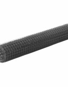 vidaXL Pletivo ke kurníku ocel PVC vrstva 10 x 1 m šedé