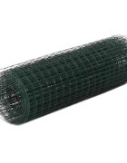 vidaXL Pletivo ke kurníku ocel PVC vrstva 25 x 05 m zelené