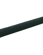 vidaXL Pletivo ke kurníku ocel PVC vrstva 25 x 12 m zelené