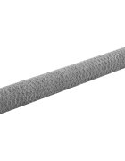 vidaXL Pletivo ke kurníku pozinkovaná ocel 25 x 12 m stříbrné